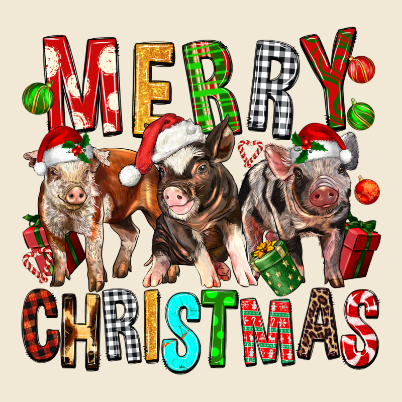 Merry Christmas Pigs Premium Tee by FaDigitalArtStudio | Teevron