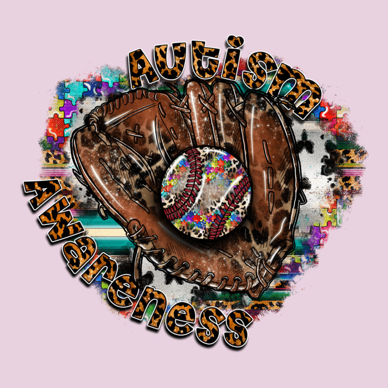 Autism Awareness Baseball Ladies Tee by CowhideDigitalArt | Teevron