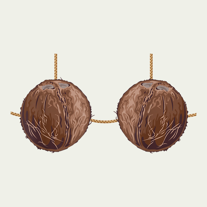 Coconut Bra Easy Adult Halloween Tiki Party Costume T Shirt Urban Heavy Tee by linhVisuals | Teevron