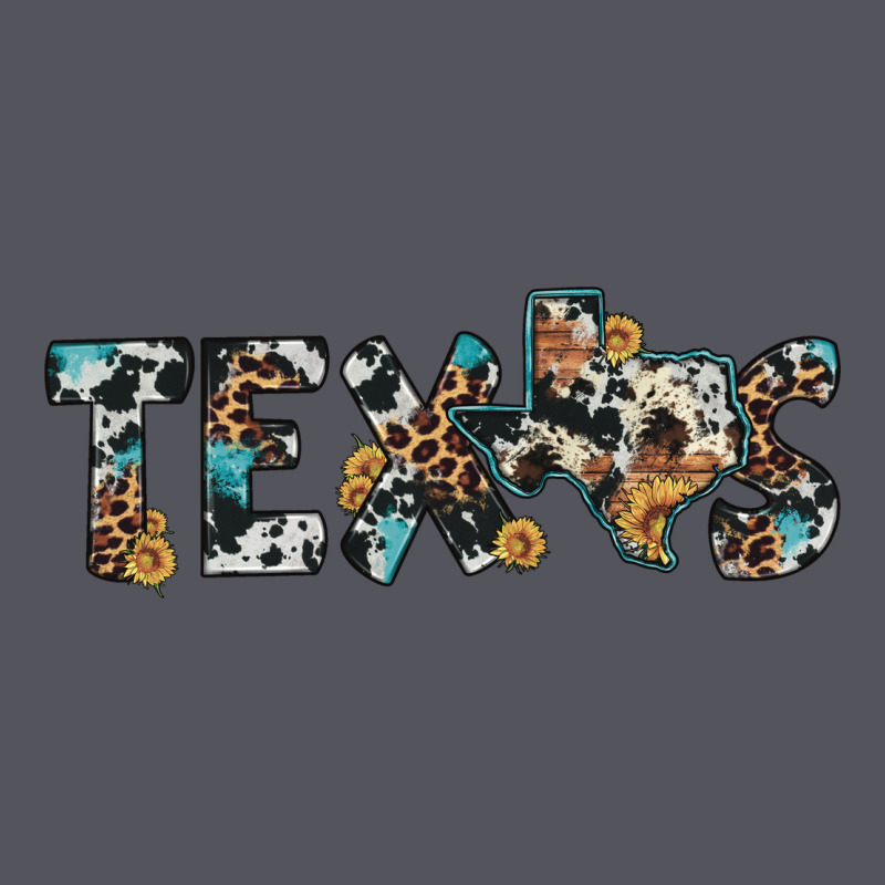 Texas Sunflower Cowhide Leopard Texas Map Vintage Hoodie by Artiststas | Teevron