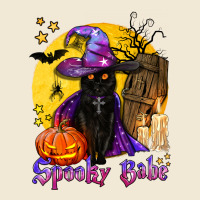 Spooky Babe Black Witch Cat Premium Tee | Teevron