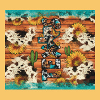 Texas Sunflower Cactus Cowhide Vintage Hoodie | Teevron