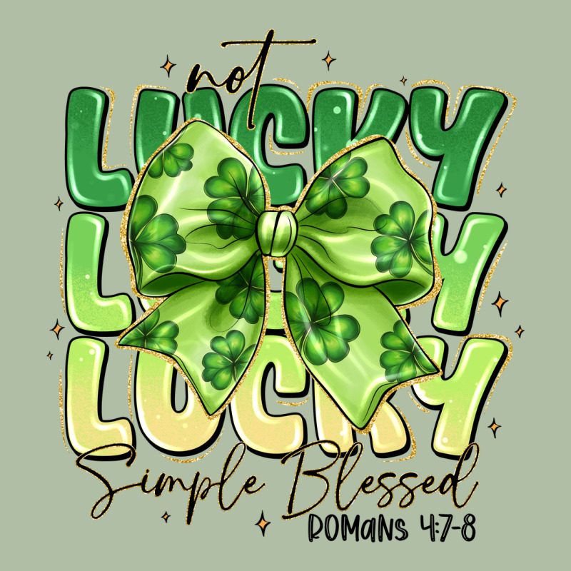 Not Lucky Simply Blessed Urban Heavy Tee by CowhideDigitalArt | Teevron