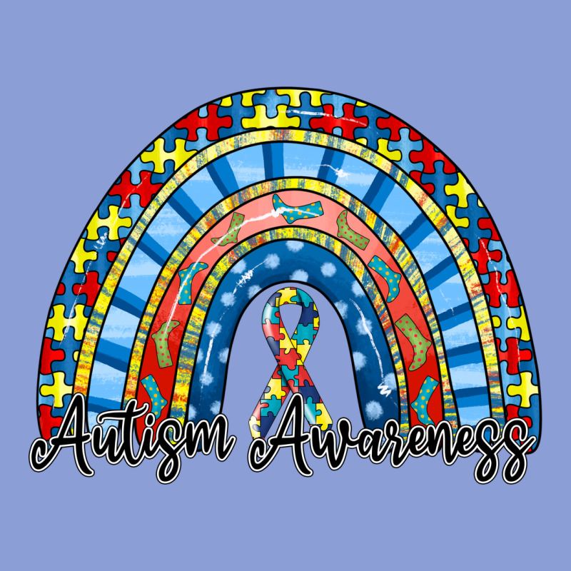 Autism Awareness Rainbow Long Sleeve Tee by RacoonDesign | Teevron