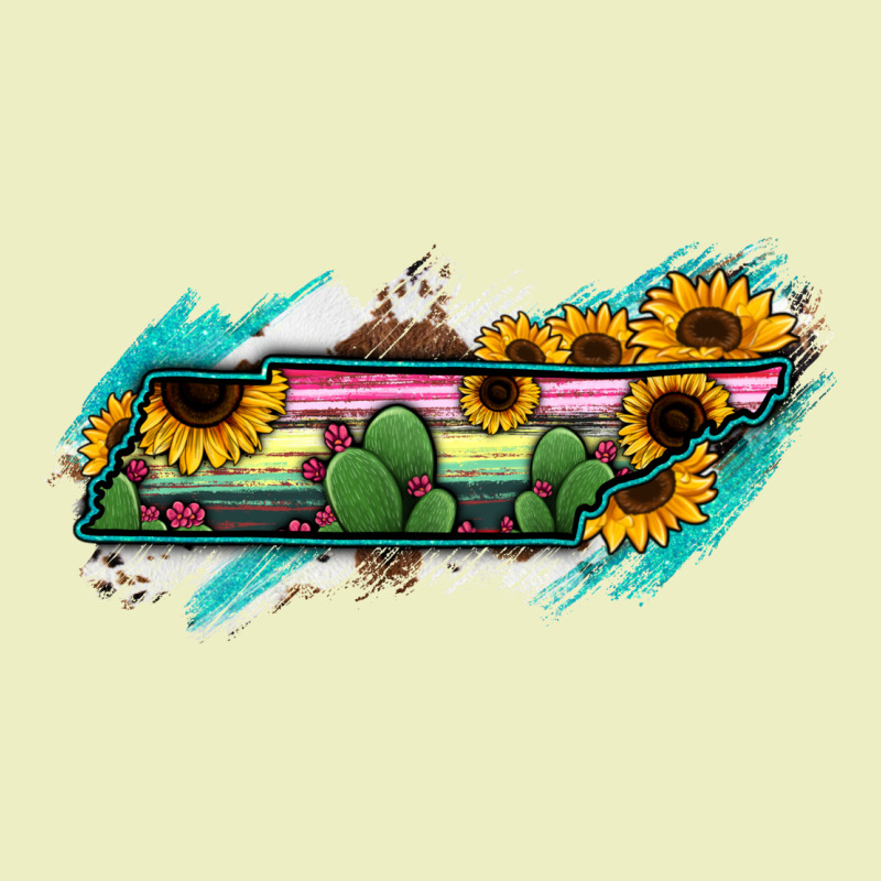 Tennessee Map Sunflower Cactus Serape Urban Hoodie by RanaPortraitStore | Teevron