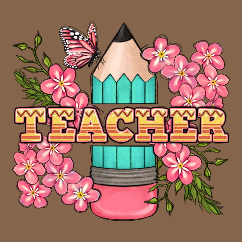 Teacher Floral Pencil Premium Tee by BundleAndBundleShop | Teevron