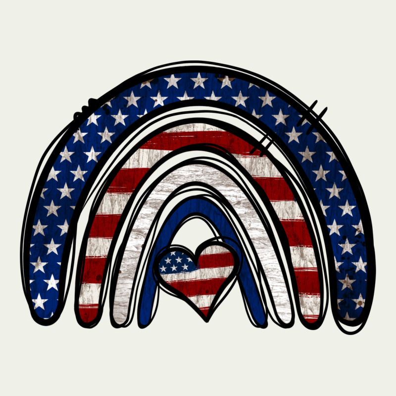 Usa American Flag Rainbow Urban Heavy Tee by Jasminsmagicworld | Teevron