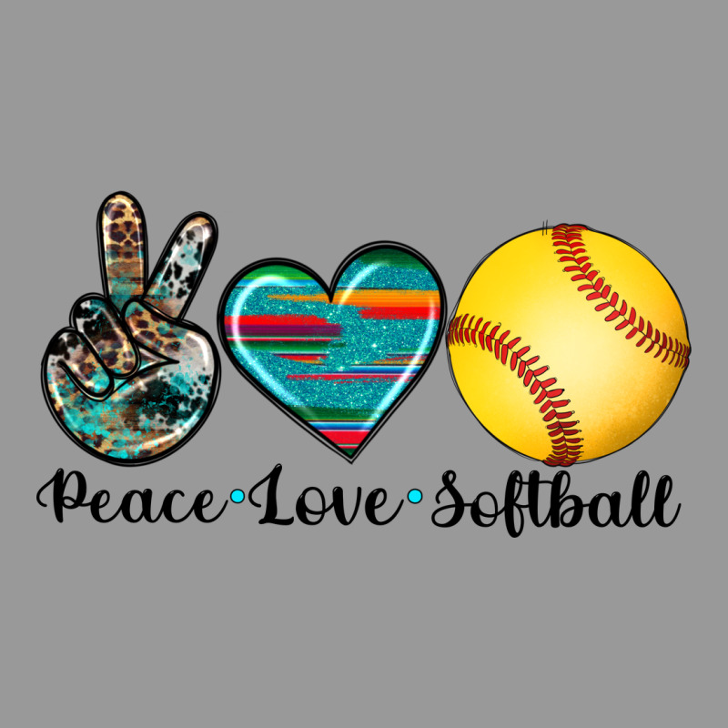 Peace Love Softball Vintage Hoodie by Artiststas | Teevron