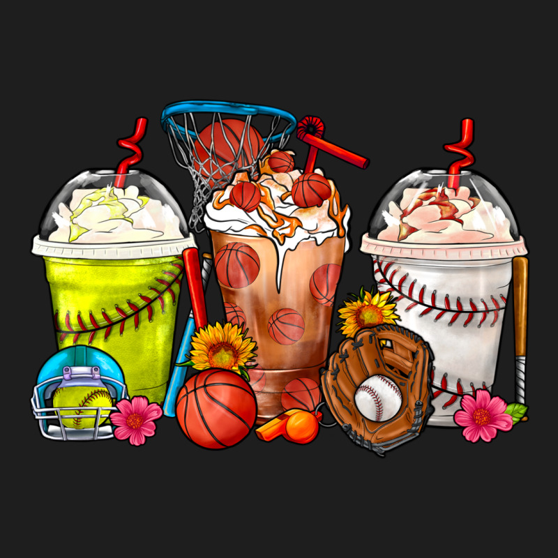 Softball Basketball Baseball Sports Coffee Cups Classic Tee by FaDigitalArtStudio | Teevron