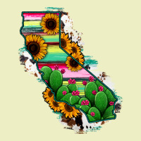 California Map Sunflower Cactus Serape Urban Hoodie | Teevron