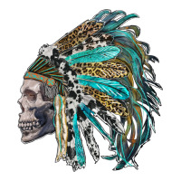 western indian headdress with skull | Teevron
