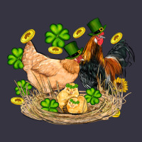 St Patricks Day Farm Chicken Rooster Chick  Shamrock Gold Vintage Hoodie | Teevron