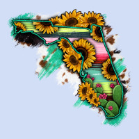 Florida Map Sunflower Cactus Serape Urban Hoodie | Teevron