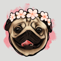 Pug Floral Zipper Hoodie | Teevron