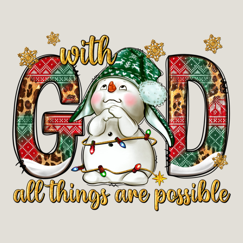 With God All Things Are Possible With Snowman Bbs Heavy Core Tee by BundleAndBundleShop | Teevron