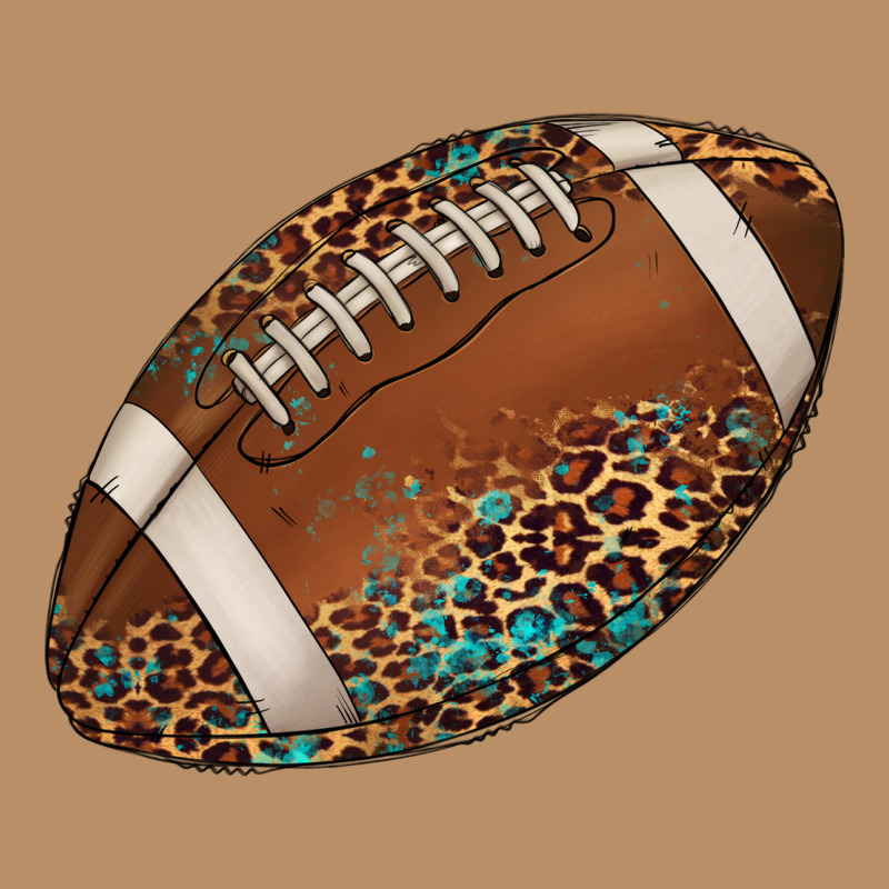 Western Football Leopard Turquoise Pattern Vintage Hoodie by Artiststas | Teevron
