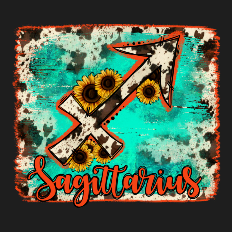Sagittarius Turquoise Cowhide Heavyweight Hoodie by RanaPortraitStore | Teevron