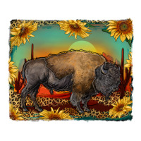 western bison with sunset background | Teevron