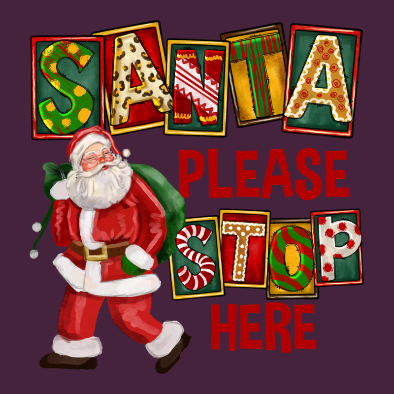 Santa Please Stop Here Premium Tee by FaDigitalArtStudio | Teevron