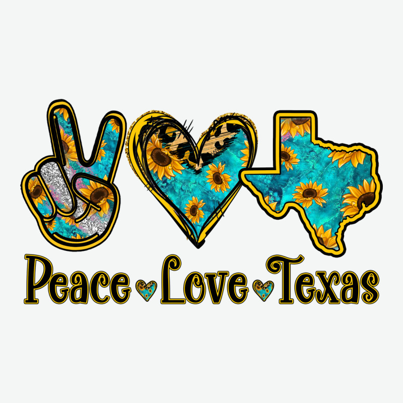 Peace Love Texas Urban Heavy Tee by Jasminsmagicworld | Teevron