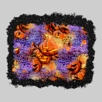 Halloween Pumpkin And Leopard Background Premium Tee | Teevron