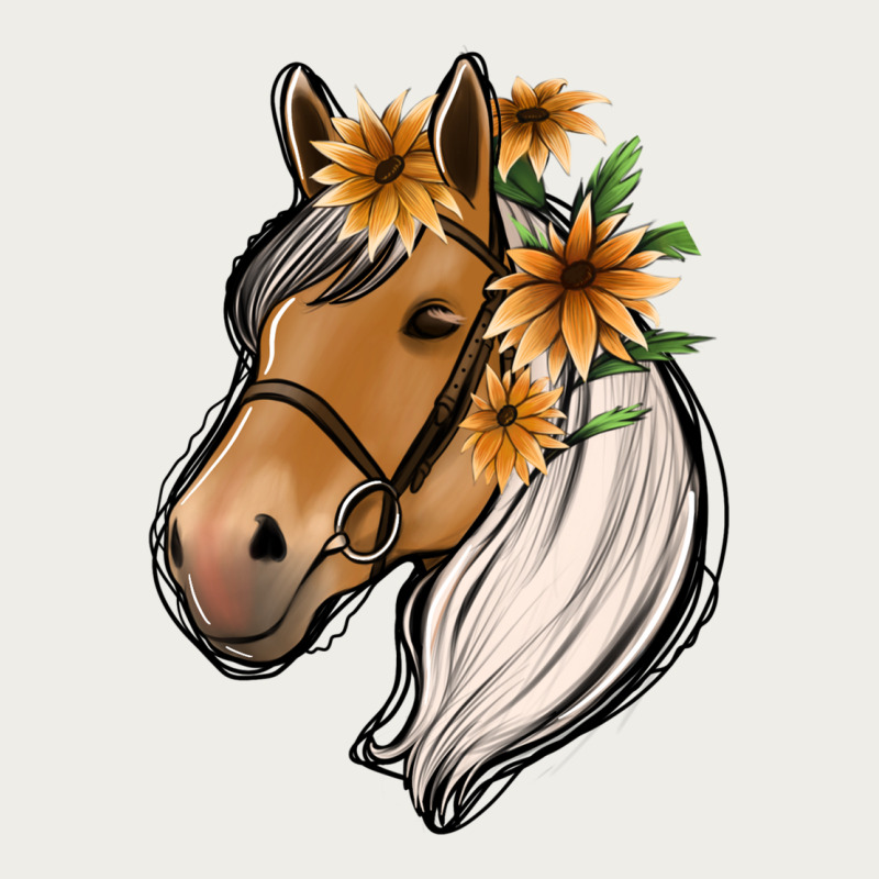 Floral Horse Zipper Hoodie by Jasminsmagicworld | Teevron