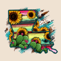 Louisiana Map Sunflower Cactus Serape Urban Hoodie | Teevron