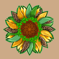 St Patricks Sunflower With Leopard  Shamrock And Glitter Vintage Hoodie | Teevron
