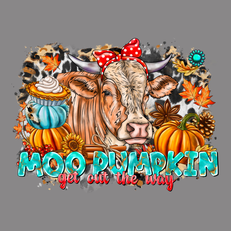 Moo Pumpkin Get Out The Way Vintage Tee by CowhideDigitalArt | Teevron