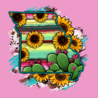 Missouri Map Sunflower Cactus Serape Urban Hoodie | Teevron