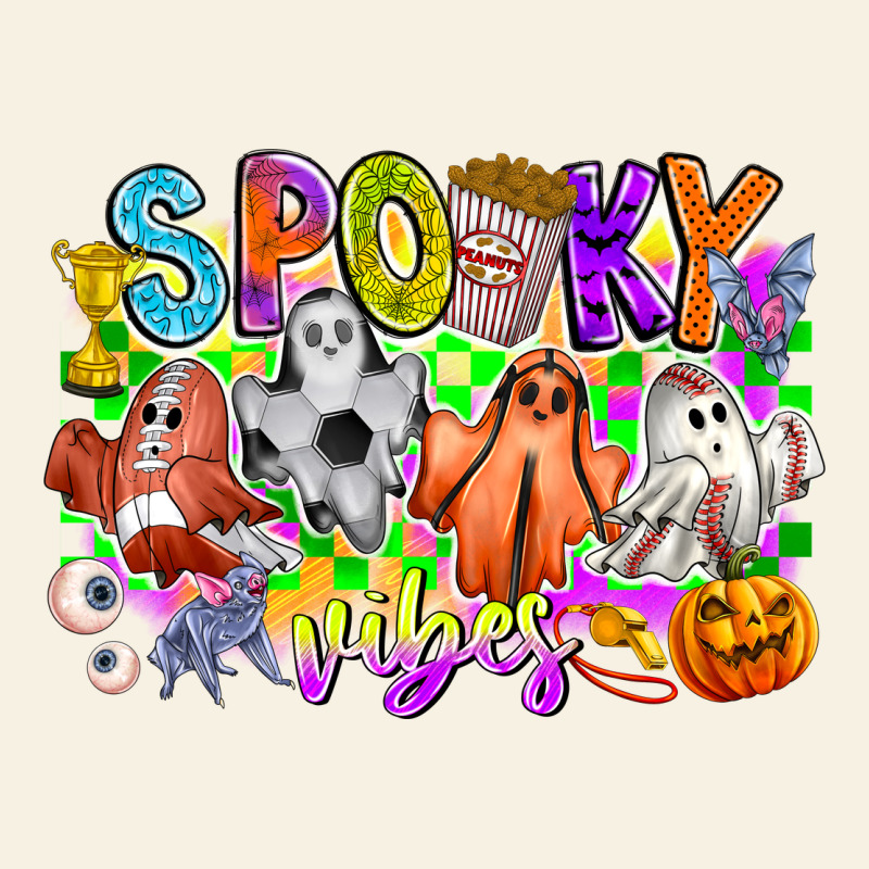 Spooky Vibes Ghost Vintage Tee by CowhideDigitalArt | Teevron