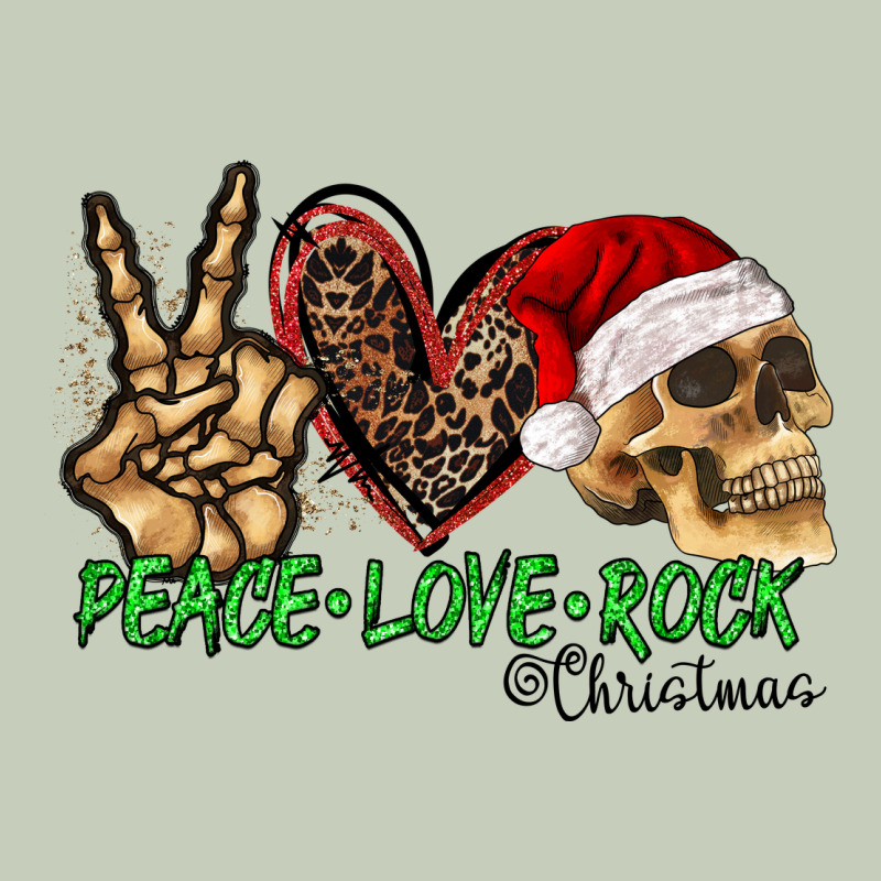Peace Love Rock Christmas Ladies Tee by CowhideDigitalArt | Teevron