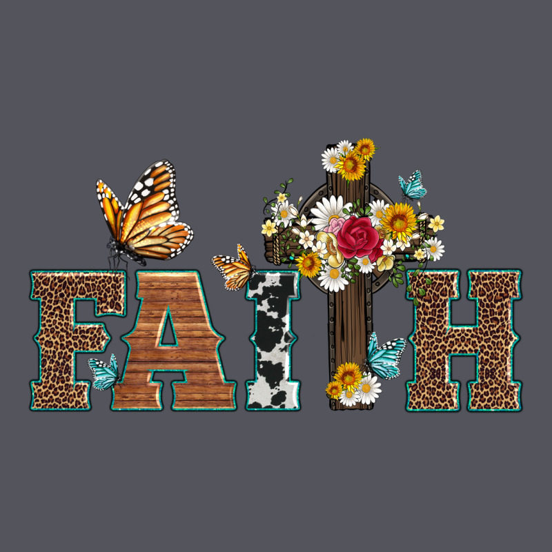 Faith Cross And Butterfly With Sunflower Leopard And Roses Vintage Hoodie by Artiststas | Teevron