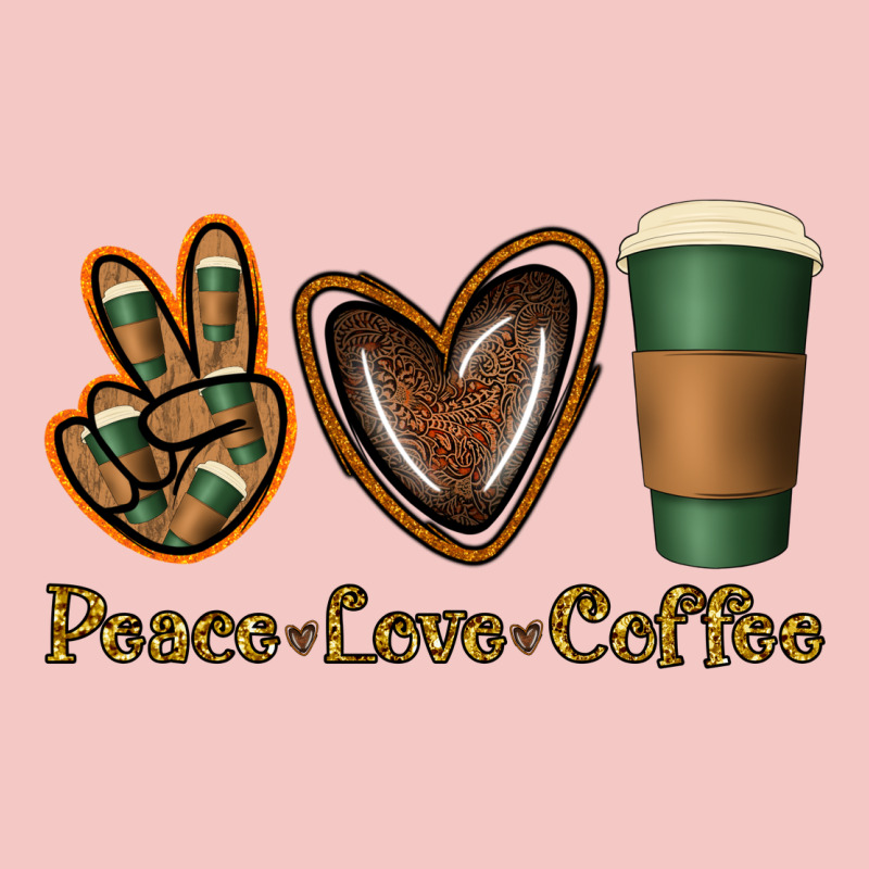 Peace Love Coffee Urban Heavy Tee by Jasminsmagicworld | Teevron