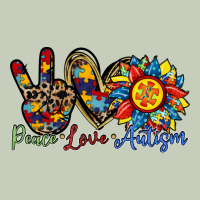 Peace Love Autism Sunflower Long Sleeve Tee | Teevron