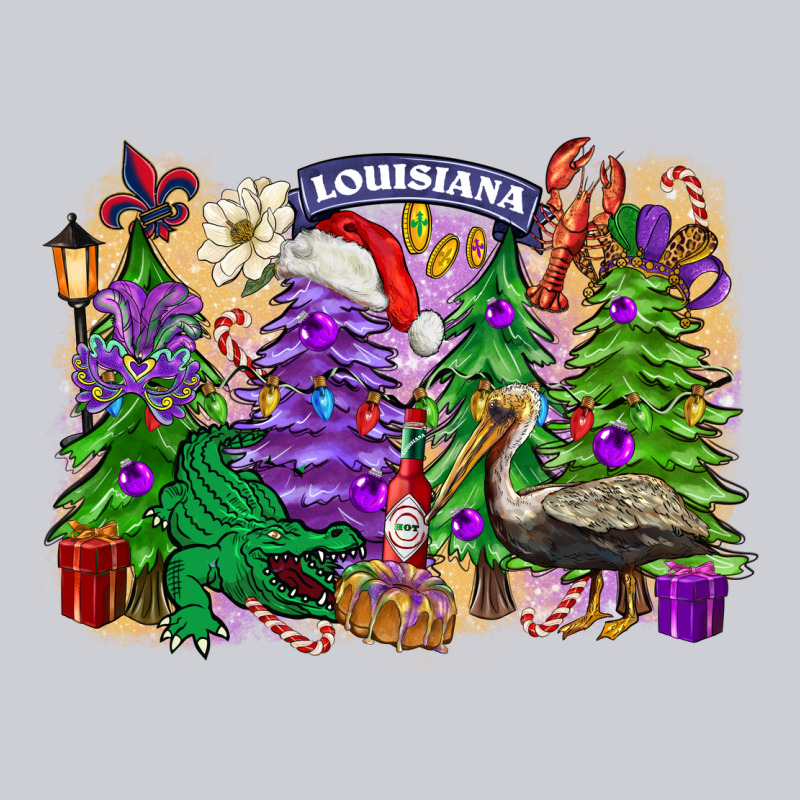 Christmas Louisiana Mardi Gras Trees Classic Tee by FaDigitalArtStudio | Teevron