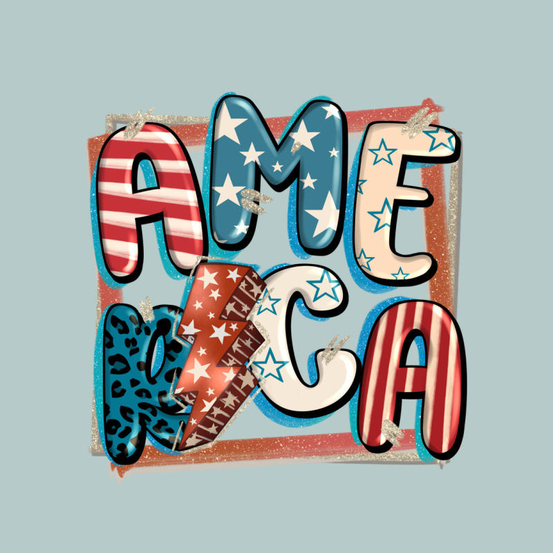 America With Lightning Bolt 4th Of July Heavy Core Tee by FaDigitalArtStudio | Teevron