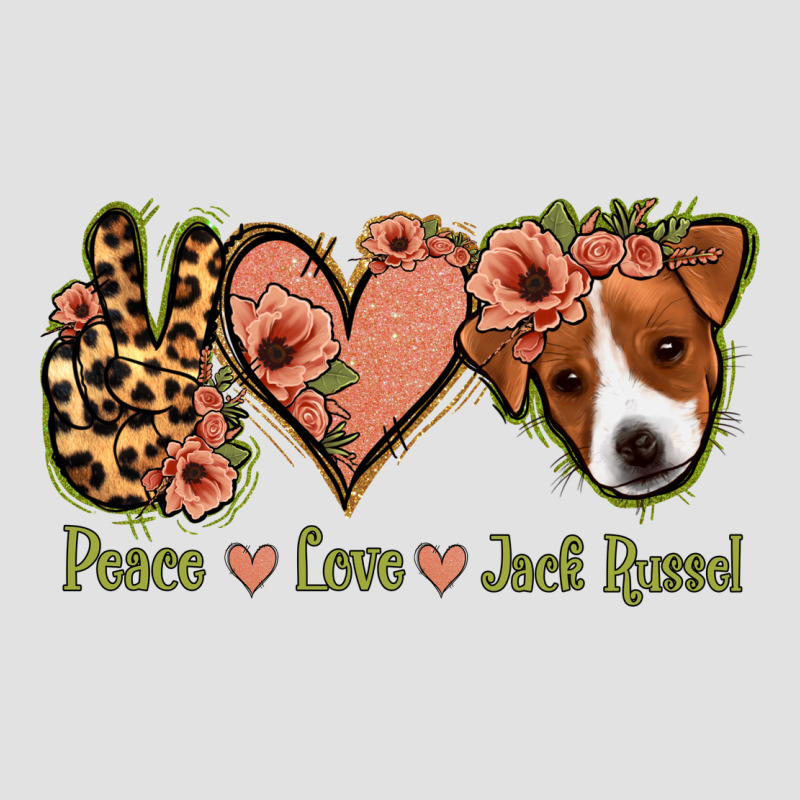 Peace Love Jack Russel Premium Hoodie by Jasminsmagicworld | Teevron