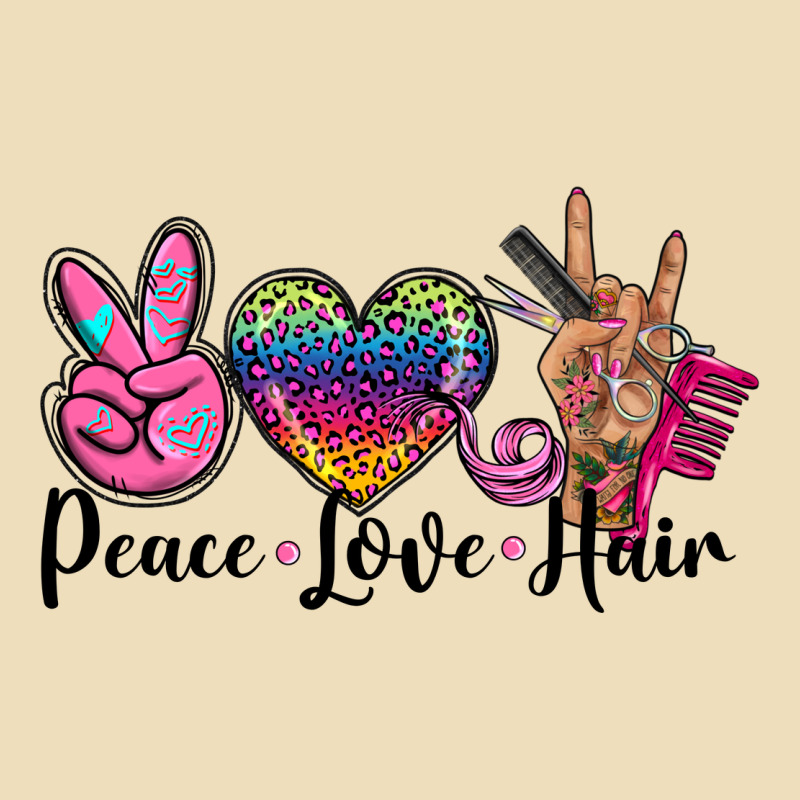 Peace Love Hair Premium Hoodie by BarkalooDesign | Teevron