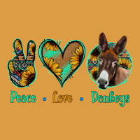 Peace Love Donkeys Urban Heavy Tee | Teevron