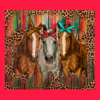 Western Horses With Bandanas Zipper Hoodie | Teevron
