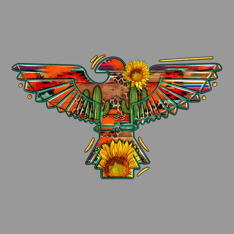 Thunderbird  Wild Soul With Sunflower Serape Aztec Vintage Hoodie by Artiststas | Teevron