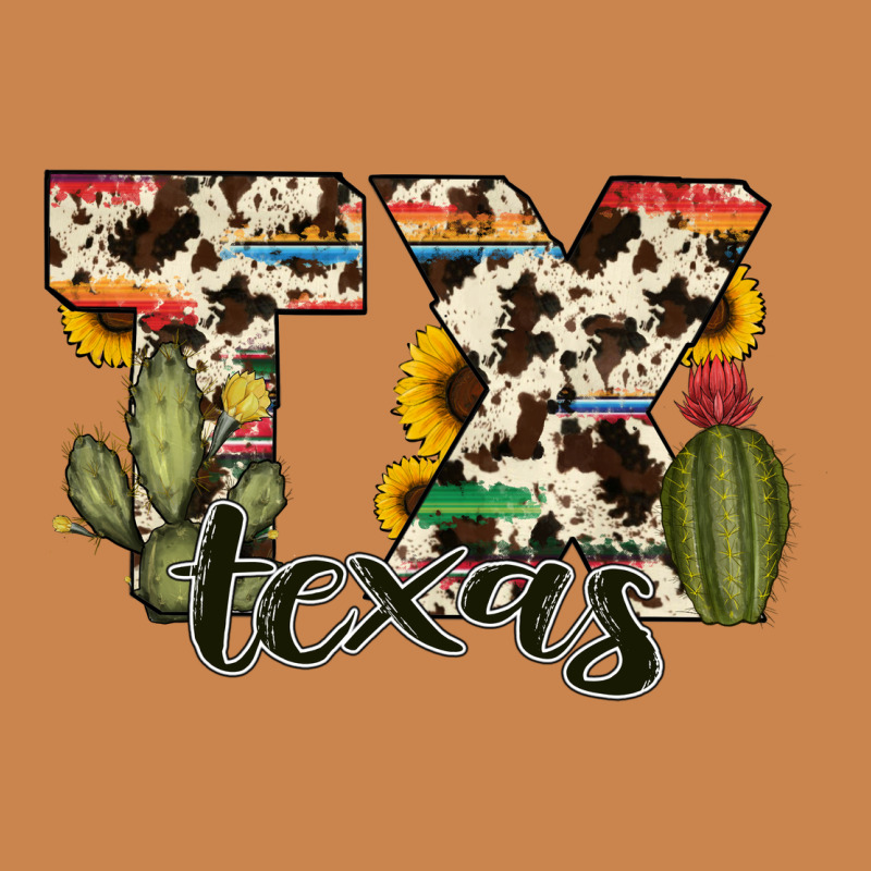 Texas State Cowhide Serape Cactus Heavyweight Hoodie by RanaPortraitStore | Teevron