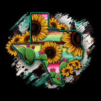 Texas Map Sunflower Cactus Serape Urban Hoodie | Teevron