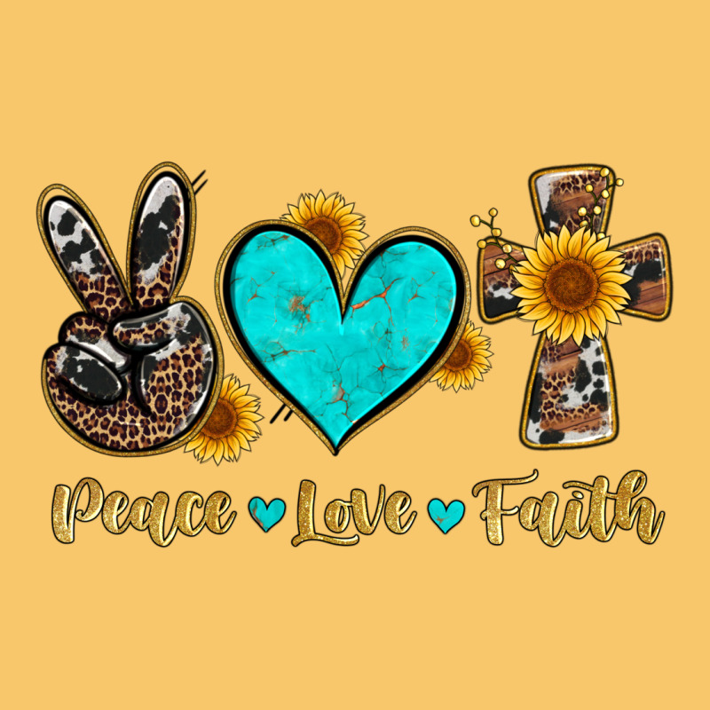 Peace Love Faith With Cros And Sunflower Vintage Hoodie by Artiststas | Teevron