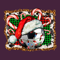 Soccer Ball Christmas With Hat And Candy Cane Premium Tee | Teevron