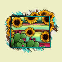 Wyoming Map Sunflower Cactus Serape Urban Hoodie | Teevron