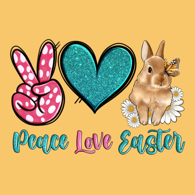 Peace Love Easter With Bunny And Butterfly Vintage Hoodie by Artiststas | Teevron