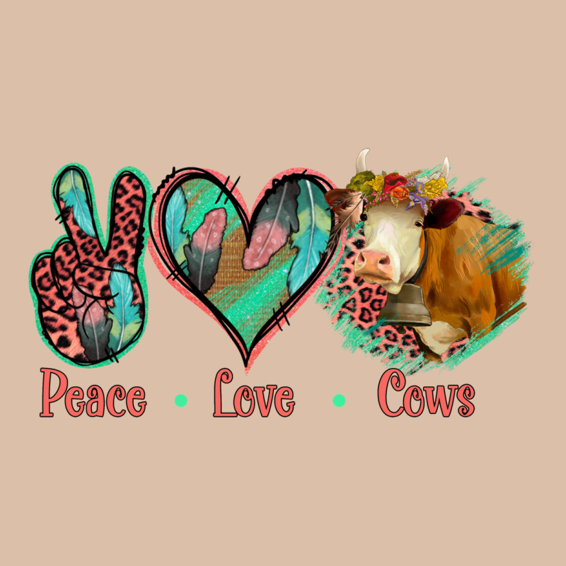 Peace Love Cows Urban Heavy Tee by Jasminsmagicworld | Teevron