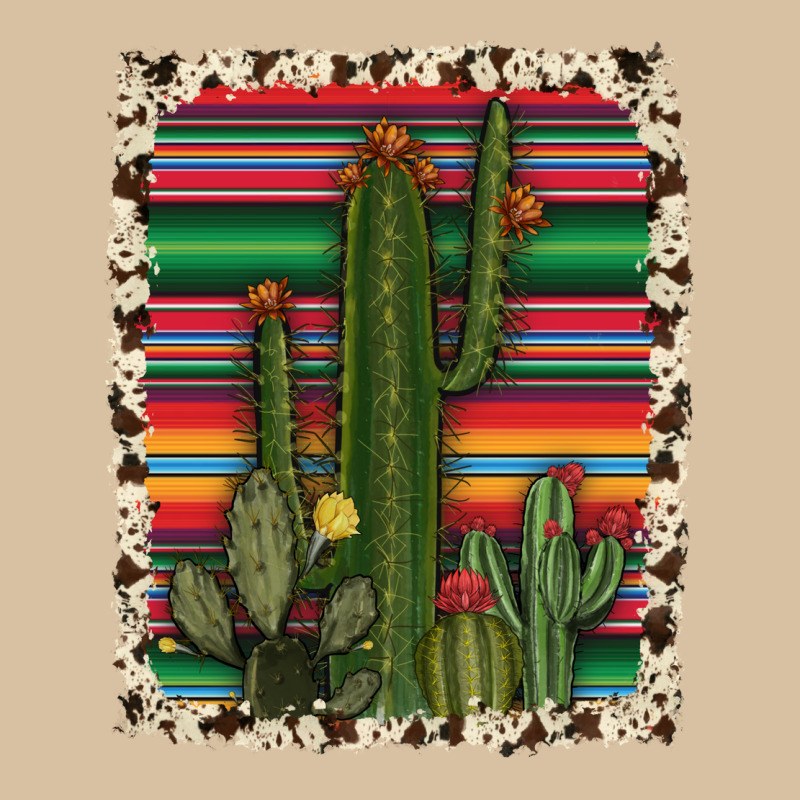 Serape Cowhide Cacti Heavyweight Hoodie by RanaPortraitStore | Teevron